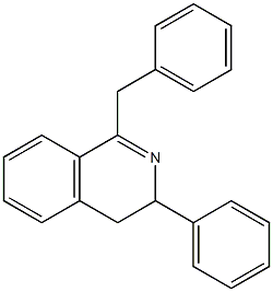 1-Benzyl-3-phenyl-3,4-dihydroisoquinoline Struktur