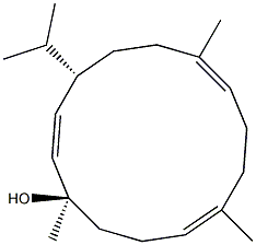 (1R,2Z,4S,7E,11E)-4-Isopropyl-1,7,11-trimethyl-2,7,11-cyclotetradecatrien-1-ol Struktur