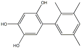 5-(2,3,5-Trimethylphenyl)benzene-1,2,4-triol Struktur