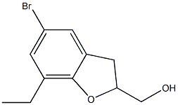 2,3-Dihydro-5-bromo-7-ethylbenzofuran-2-methanol Struktur