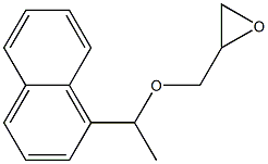 1-[1-(1-Naphtyl)ethoxy]-2,3-epoxypropane Struktur