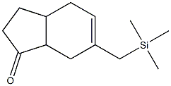 6-(Trimethylsilylmethyl)-2,3,3a,4,7,7a-hexahydro-1H-inden-1-one Struktur