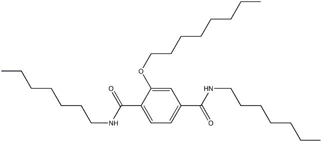 2-(Octyloxy)-N,N'-diheptylterephthalamide Struktur