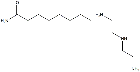 Diethylenetriamine monocaprylic amide Struktur