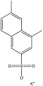 4,6-Dimethyl-2-naphthalenesulfonic acid potassium salt Struktur