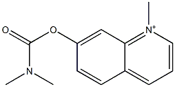 1-Methyl-7-[(dimethylcarbamoyl)oxy]quinolinium Struktur