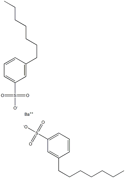 Bis(3-heptylbenzenesulfonic acid)barium salt Struktur