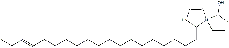 1-Ethyl-1-(1-hydroxyethyl)-2-(16-nonadecenyl)-4-imidazoline-1-ium Struktur