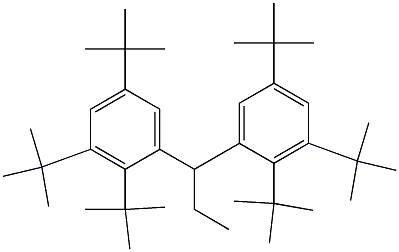 1,1-Bis(2,3,5-tri-tert-butylphenyl)propane Struktur