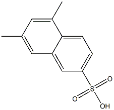 5,7-Dimethyl-2-naphthalenesulfonic acid Struktur