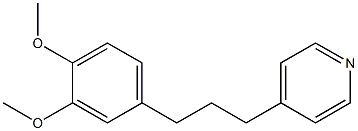 4-[3-(3,4-Dimethoxyphenyl)propyl]pyridine Struktur