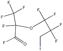 2,3,3,3-Tetrafluoro-2-(1,1,2,2-tetrafluoro-3-iodopropoxy)propionyl fluoride Struktur