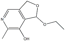 1-Ethoxy-1,3-dihydro-6-methylfuro[3,4-c]pyridin-7-ol Struktur