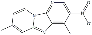 4,7-Dimethyl-3-nitrodipyrido[1,2-a:3',2'-d]imidazole Struktur