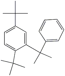 2-(2,5-Di-tert-butylphenyl)-2-phenylpropane Struktur