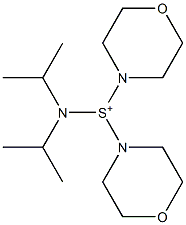 Dimorpholino(diisopropylamino)sulfonium Struktur