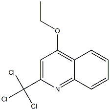 2-Trichloromethyl-4-ethoxyquinoline Struktur