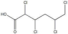 2,3,5,6-Tetrachlorocaproic acid Struktur