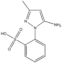 2-(5-Amino-3-methyl-1H-pyrazol-1-yl)benzenesulfonic acid Struktur