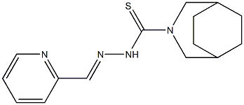 N'-(2-Pyridylmethylene)-3-azabicyclo[3.2.2]nonane-3-carbothiohydrazide Struktur