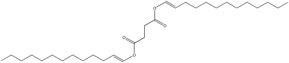 Succinic acid di(1-tridecenyl) ester Struktur