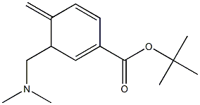 3-Dimethylaminomethyl-4-methylene-1,5-cyclohexadiene-1-carboxylic acid tert-butyl ester Struktur