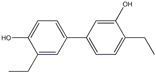 3',4-Diethyl-1,1'-biphenyl-3,4'-diol Struktur