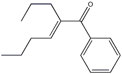 2-Propyl-1-phenyl-2-hexen-1-one Struktur