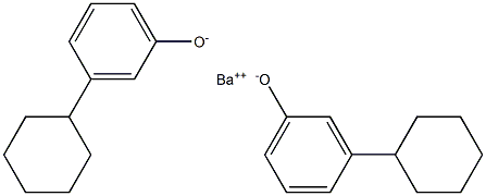 Barium bis(3-cyclohexylphenolate) Struktur