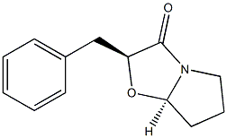 (2S,7aR)-2-Benzyl-5,6,7,7a-tetrahydropyrrolo[2,1-b]oxazol-3(2H)-one Struktur