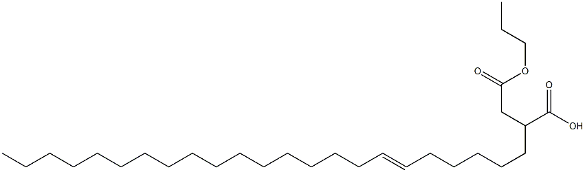 2-(6-Tricosenyl)succinic acid 1-hydrogen 4-propyl ester Struktur