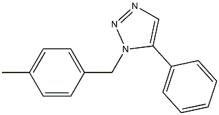 1-(4-Methylbenzyl)-5-phenyl-1H-1,2,3-triazole Struktur