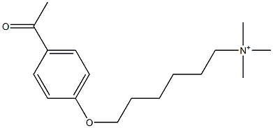 Trimethyl[6-[(4-acetylphenyl)oxy]hexyl]aminium Struktur