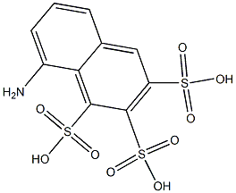 8-Amino-1,2,3-naphthalenetrisulfonic acid Struktur