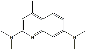 N,N,N',N',4-Pentamethylquinoline-2,7-diamine Struktur