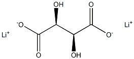 D-Tartaric acid dilithium salt Struktur