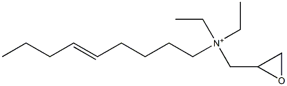 Diethyl(5-nonenyl)glycidylaminium Struktur