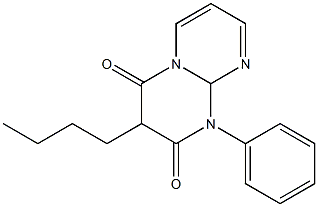 1-Phenyl-3-butyl-1,9a-dihydro-2H-pyrimido[1,2-a]pyrimidine-2,4(3H)-dione Struktur