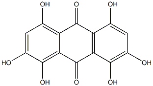 1,2,4,5,7,8-Hexahydroxy-9,10-anthracenedione Struktur