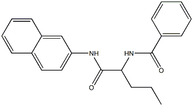 N-(2-Naphthalenyl)-2-benzoylaminopentanamide Struktur