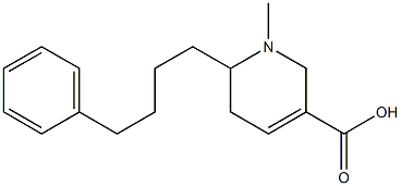 1,2,5,6-Tetrahydro-1-methyl-6-(4-phenylbutyl)pyridine-3-carboxylic acid Struktur