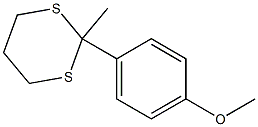 4'-Methoxyacetophenone trimethylenedithioacetal Struktur