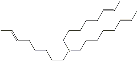 Tri(6-octenyl)amine Struktur