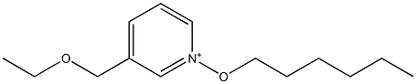 3-(Ethoxymethyl)-1-(hexyloxy)pyridinium Struktur