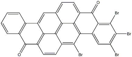 1,2,3,5-Tetrabromo-8,16-pyranthrenedione Struktur