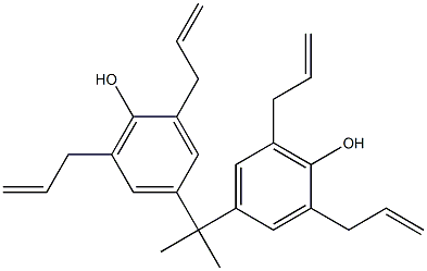 2,2',6,6'-Tetrakis(2-propenyl)[4,4'-(propane-2,2-diyl)diphenol] Struktur