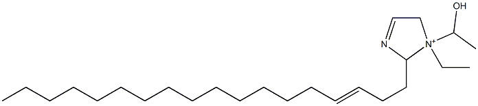 1-Ethyl-1-(1-hydroxyethyl)-2-(3-octadecenyl)-3-imidazoline-1-ium Struktur