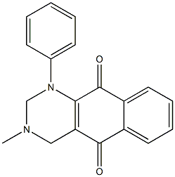 1-Phenyl-3-methyl-1,2,3,4-tetrahydrobenzo[g]quinazoline-5,10-dione Struktur