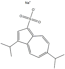 6-Isopropyl-3-isopropylazulene-1-sulfonic acid sodium salt Struktur