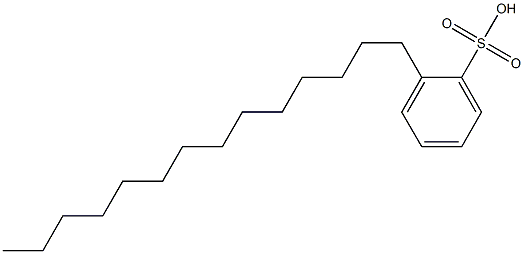 2-Tetradecylbenzenesulfonic acid Struktur